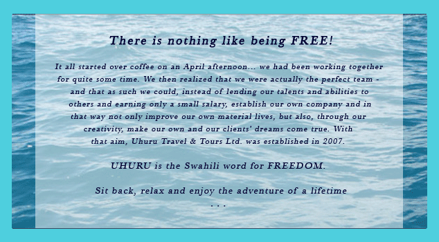 Uhuru Travel Introduction : Serving Zanzibar & Tanzania since 2007